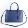 Prada Galleria Bag 1801 Saffiano Leather 30cm Dark Blue
