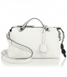 Fendi By The Way Small Crocodile-Accented Satchel White