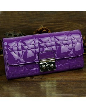 Dior Flap Wallet 9002 Purple