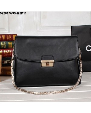 Dior Diorling Bag Black Calfskin Leather (Golden Hardware) 52281