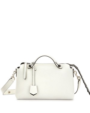 Fendi By The Way Small Croc Satchel White