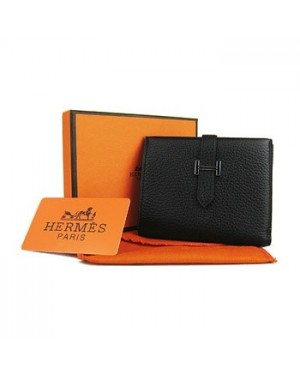 Hermes Bi-Fold Wallet H006 black