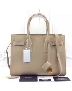 YSL Apricot Downtown Tote Cow Leather Bags
