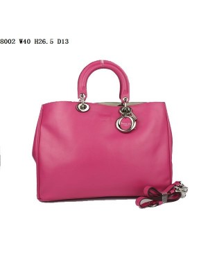 Dior Diorissimo Jumbo Bag Peach Nappa Leather (Silvery Hardware) 8002