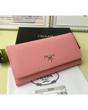 Prada 1M1132 Wallet Saffiano Leather Pink